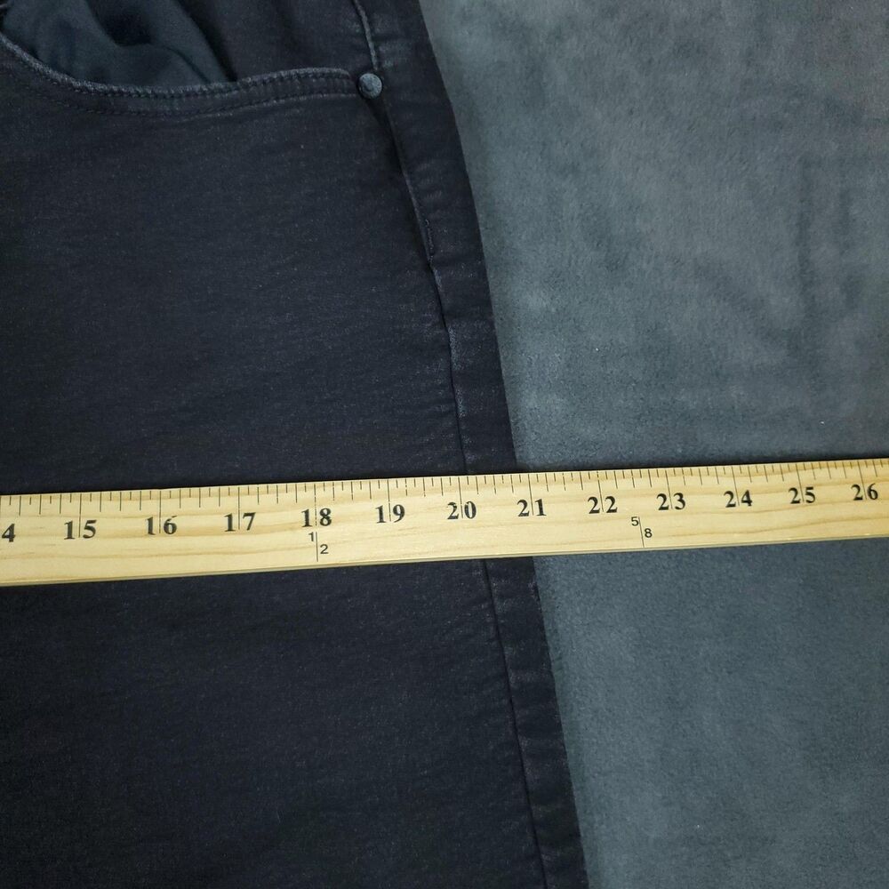 Vintage Genes Black Jeans Mens 36x30 Black Skinny Fit Stretch Denim Pants - Picture 6 of 15